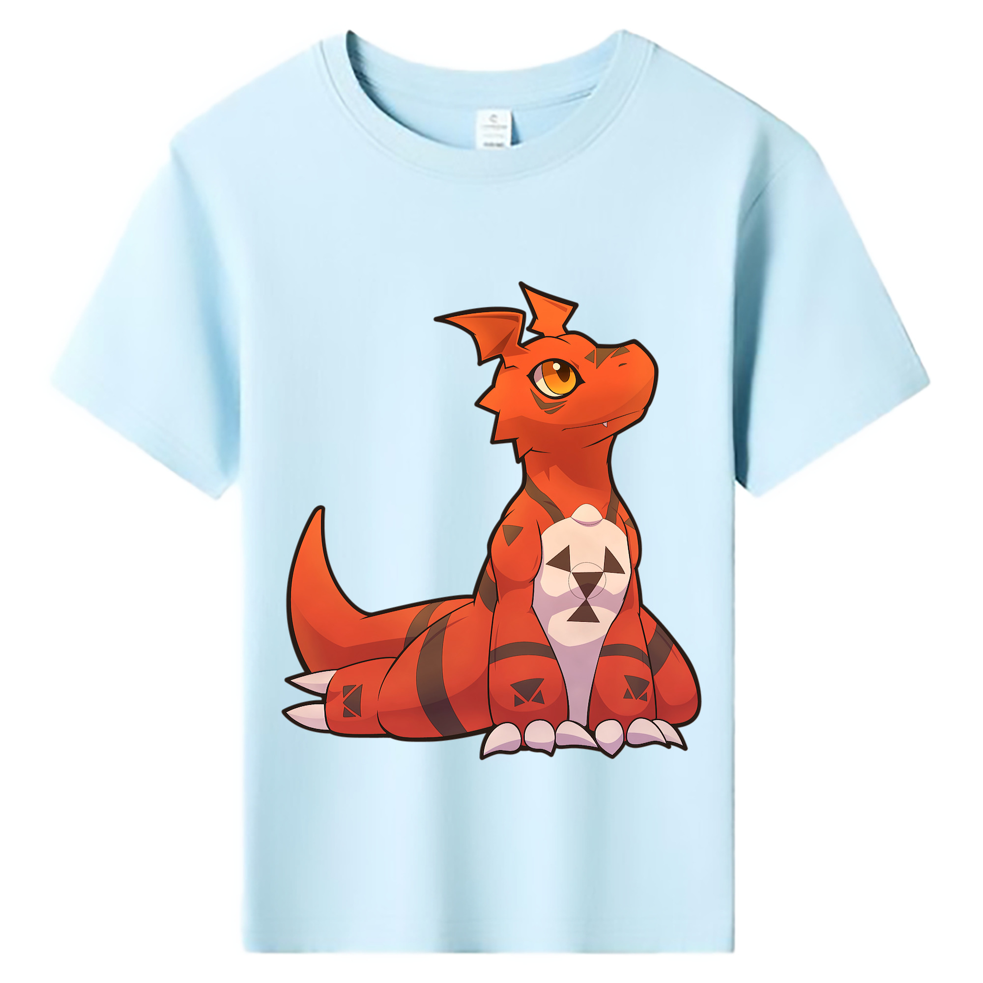（画像用） Digimon デジタルモンスター/デジモン 綿100％キッズTシャツ（フロントプリント）
